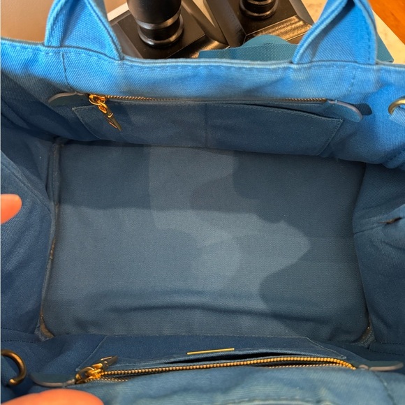 Prada Canapa Blue Medium Size - Picture 8 of 14